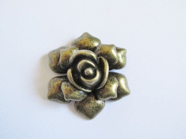 (image for) Rose pendant antique bronze #PP18